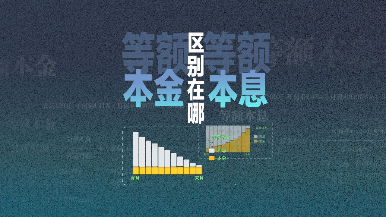 等额本金比等额本息更划算吗?丨100秒讲透