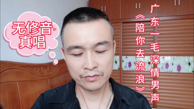 无修音真唱(广东一毛深情男声)《陪你去流浪》