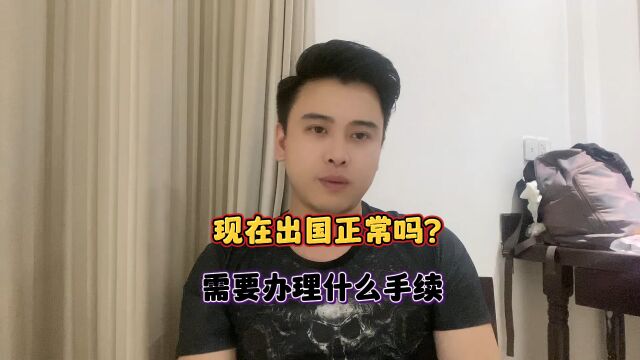 现在出国正常吗?需要办理什么?