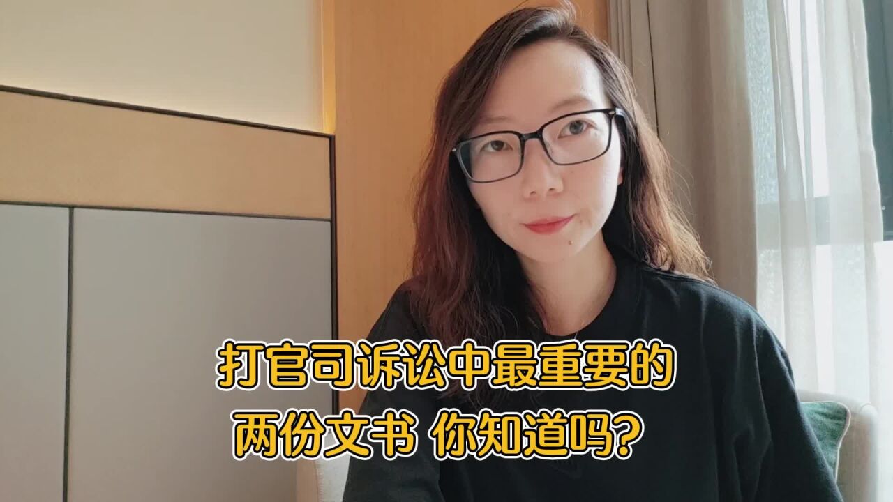 打官司诉讼中最重要的两份文书,你知道吗?