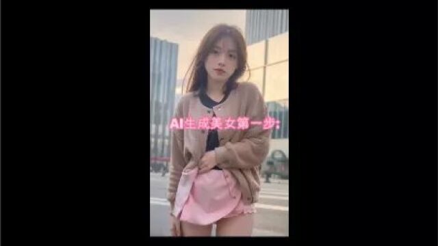 AI美女生成第一步: