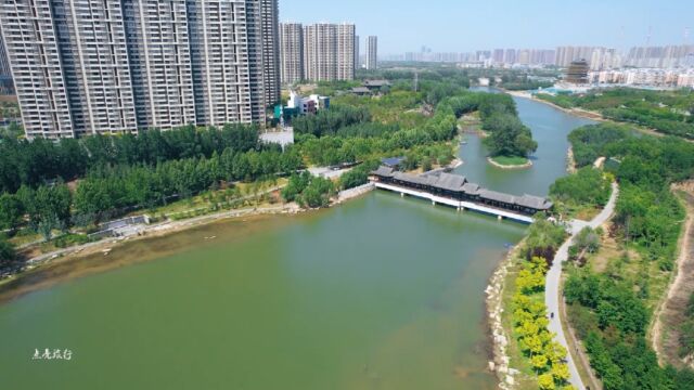 郑州市西流湖(南段)美丽景色