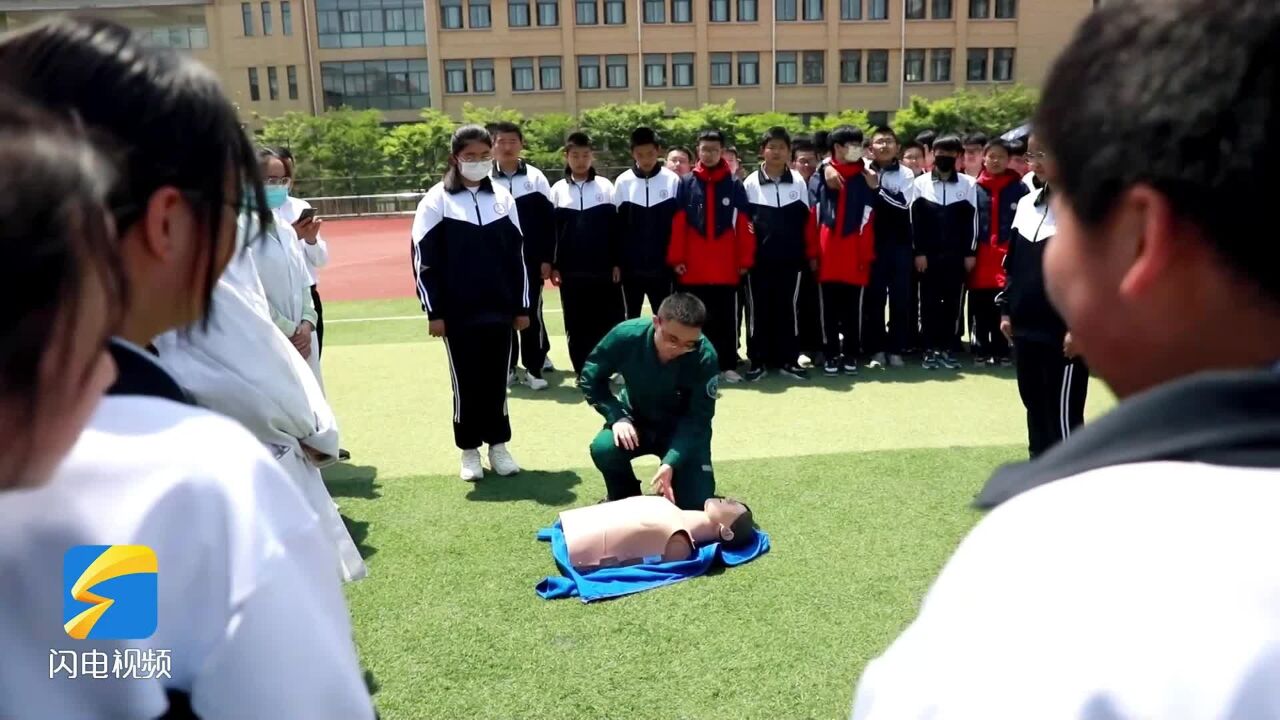 临沭县开展防灾减灾宣传教育进校园活动 帮助学生掌握自救知识