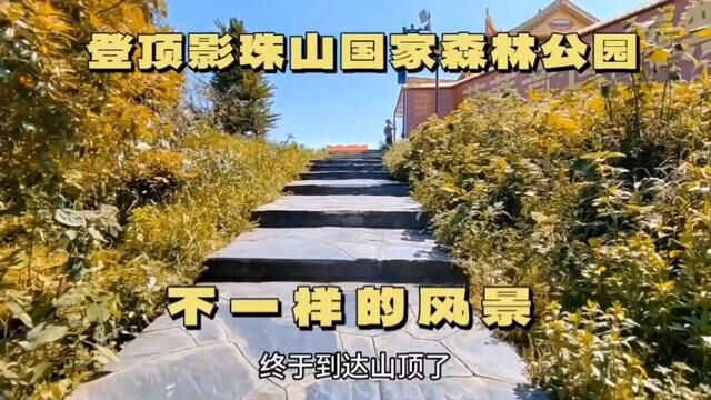 会当凌绝顶一峦众山小,登顶影珠山国家森林公园,不一样的风景!#vlog旅游 #自驾游 #露营 #床车生活 #旅行