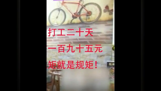 女孩暑假期间在餐馆打工20天,结算工资时还要倒贴195元社会百态纪实故事 3