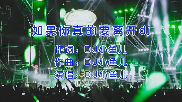 DJ歌曲:如果你真的要离开DJ小鱼儿