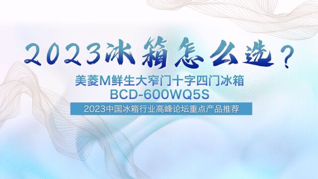 冰箱怎么选?2023中国冰箱行业高峰论坛重点产品推荐——美菱