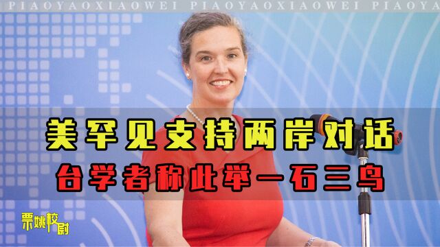 未来3个时期高度敏感,美方罕见支持两岸对话,台学者:一石三鸟