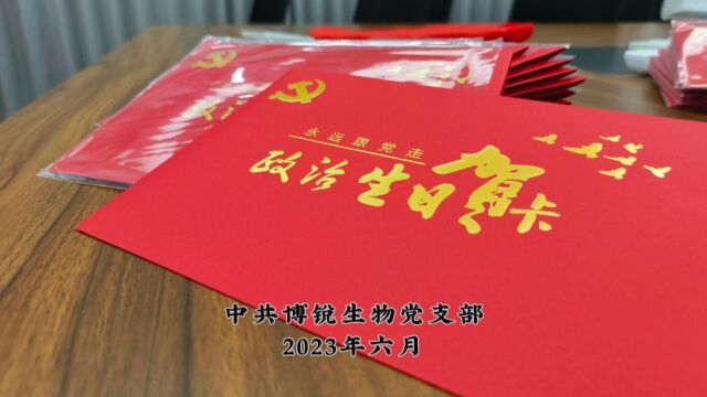 重温入党誓词,回顾入党初心博锐党支部集体政治生日