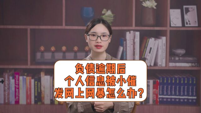 负债逾期后,个人信息被小催发网上网暴怎么办?#法律常识 #负债人 #逾期 #负债前行