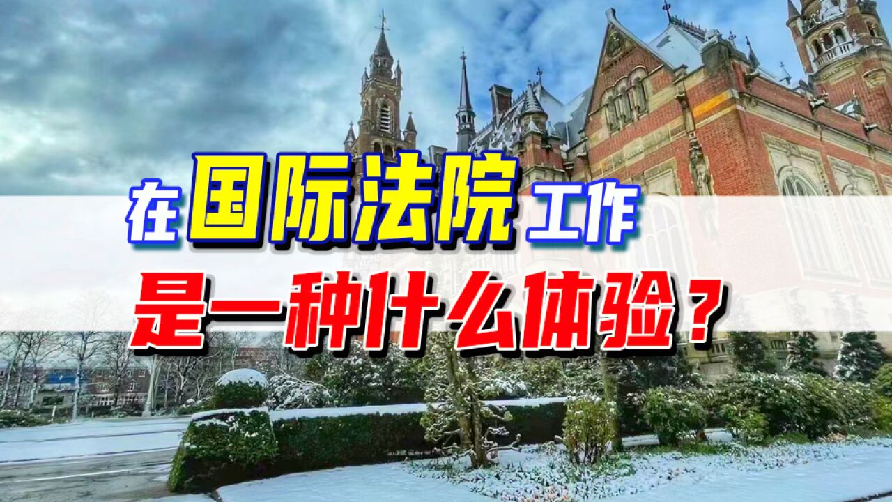 “退役”国际法院法官助理的真实视角