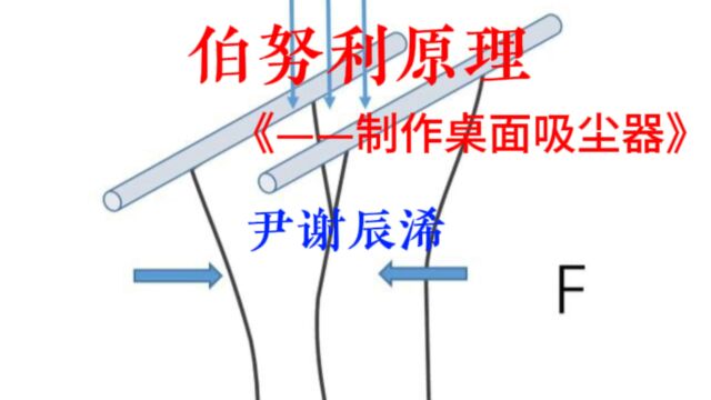 利用伯努利原理制作桌面吸尘器