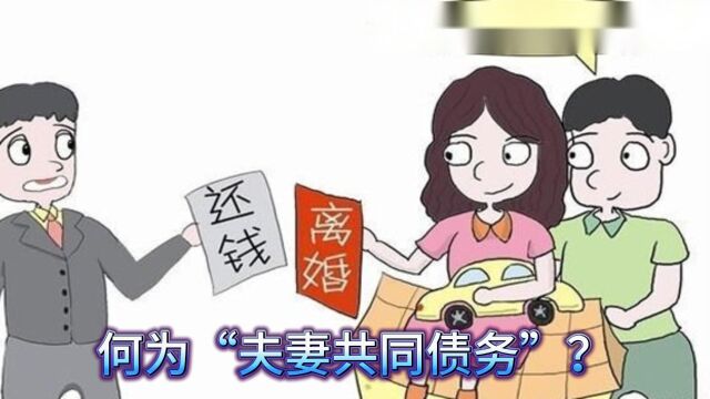 “夫妻共同债务”是指那些?