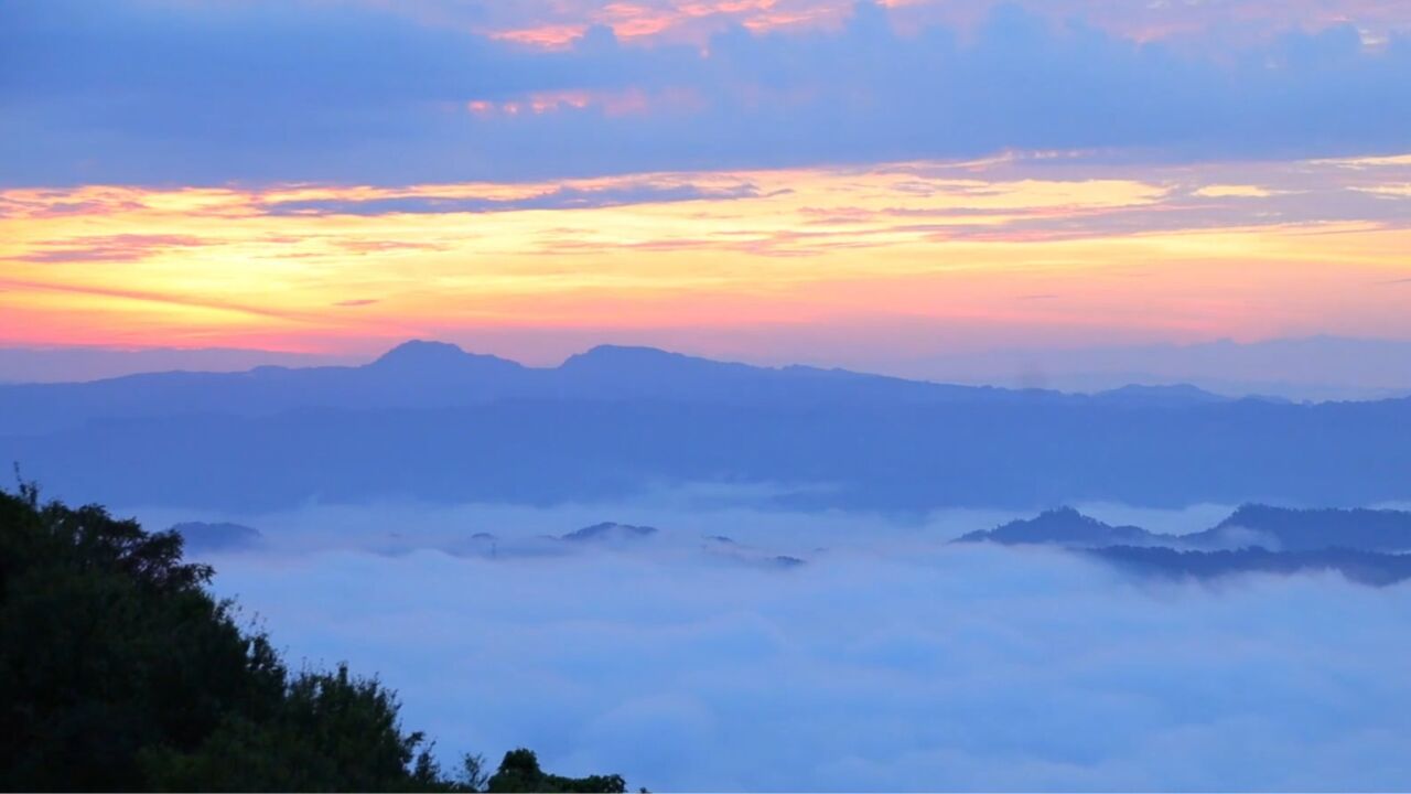 大自然的浪漫!重庆五洲园橘子奶盖日出云海似仙境