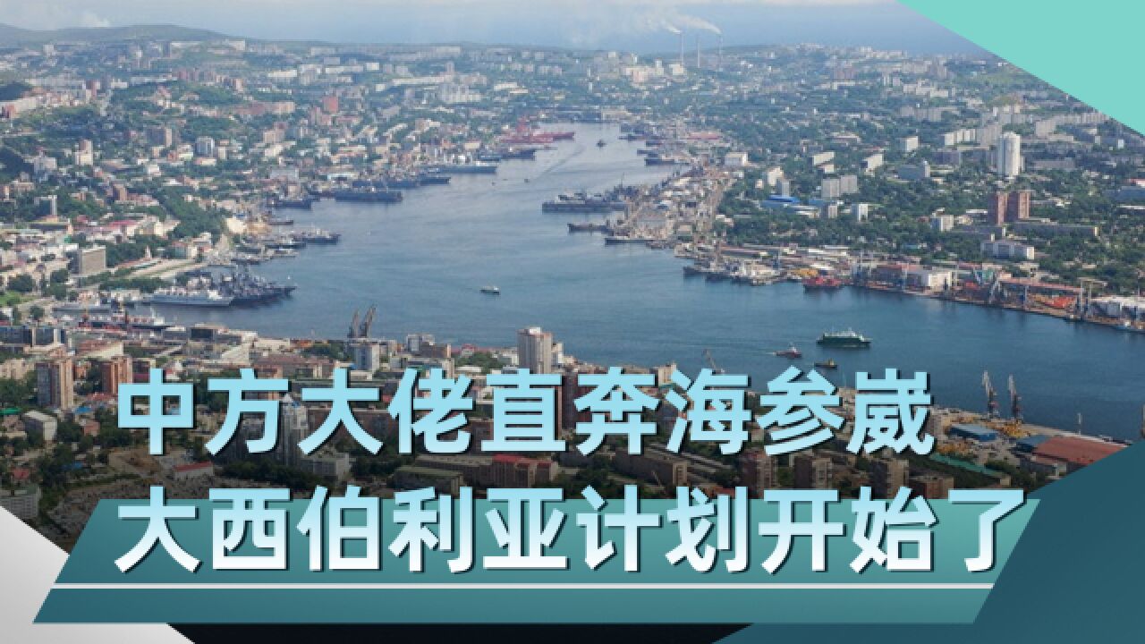 重要人物带队,中国商界大佬直奔海参崴,大西伯利亚计划,开始了