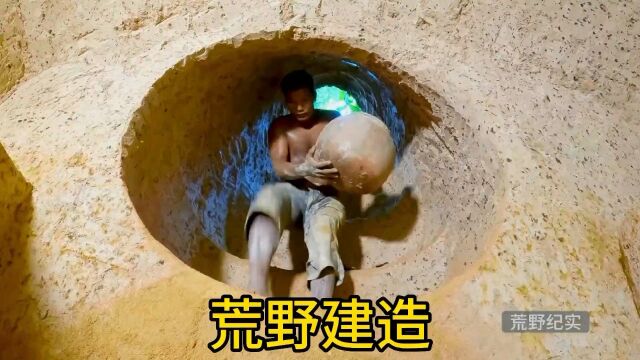 男人在数深的地下打造秘密基地.上