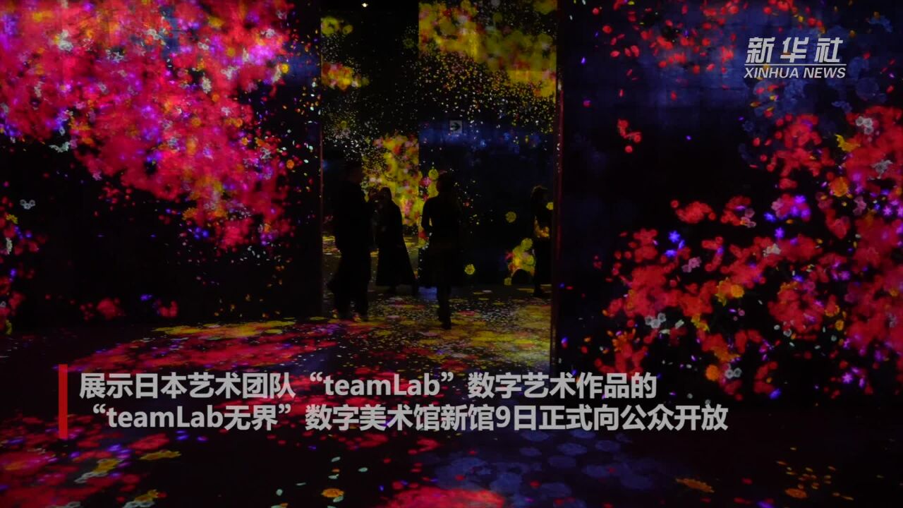 日本:“teamLab无界”数字美术馆新馆亮相