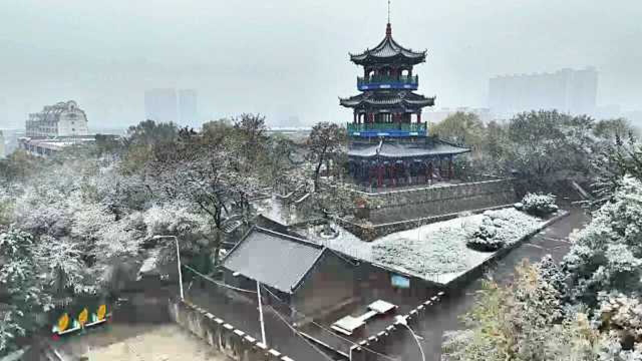 季到海城来看雪:厝石山公园