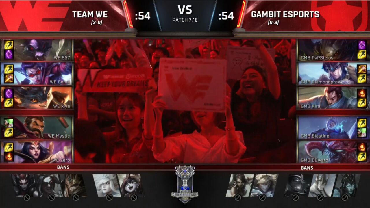 【S7全球总决赛】入围赛 WE vs GMB