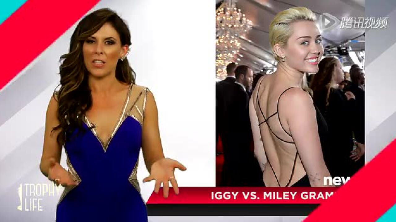 尼克扬女友Iggy Azalea VS Miley Cyrus 格莱美上谁更靓?