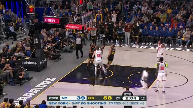 骚操作秀的飞起！库里背后绕球低手挑篮戏耍哈腾