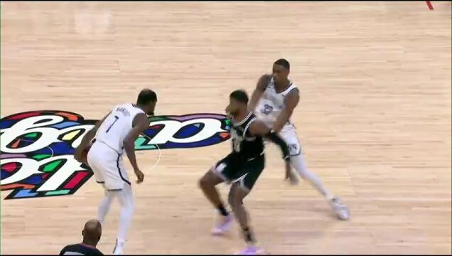 NBA常规赛：篮网vs快船英文原声全场回放
