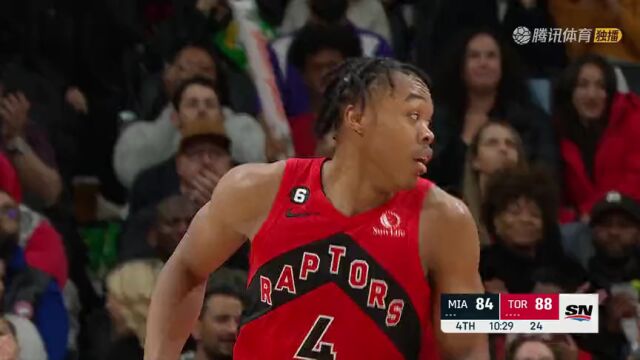 热火vs猛龙精华回放 阿奴诺比全场最高32分率队取胜