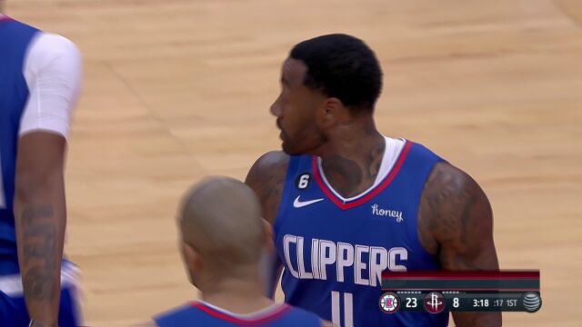 NBA常规赛：快船vs火箭第1节中文解说回放