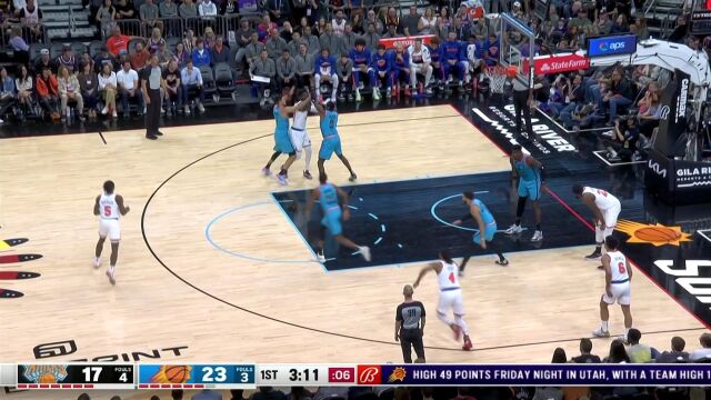 格雷姆斯假突真传送香饼 罗宾逊接球起飞暴扣得手