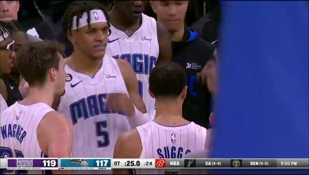NBA常规赛：国王vs魔术加时赛英文原声回放