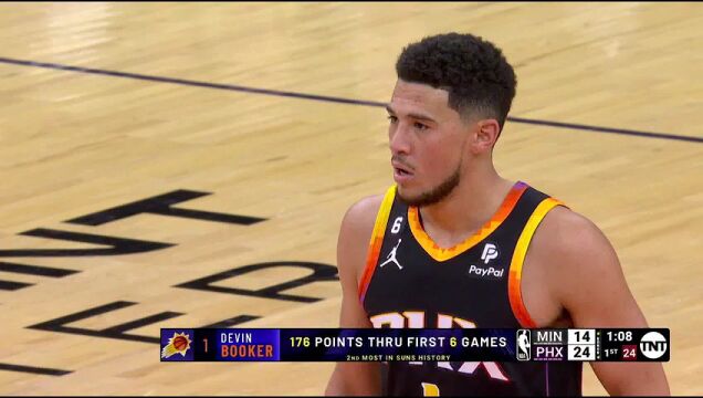 NBA常规赛：森林狼vs太阳第1节中文解说回放