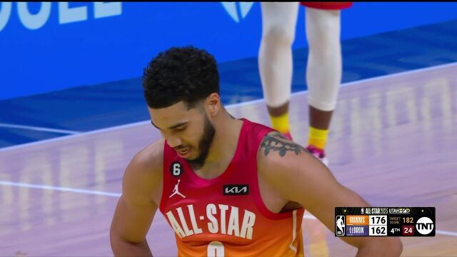 NBA全明星正赛：勒布朗队vs扬尼斯队第4节英文原声回放