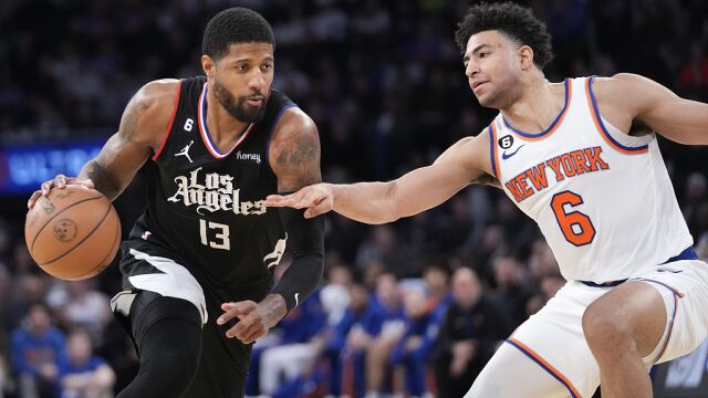 乔治vs尼克斯集锦 全场30+8+5连续关键三分击垮敌军