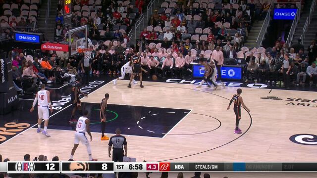 快船vs老鹰精华回放 小卡32+8快船力克老鹰