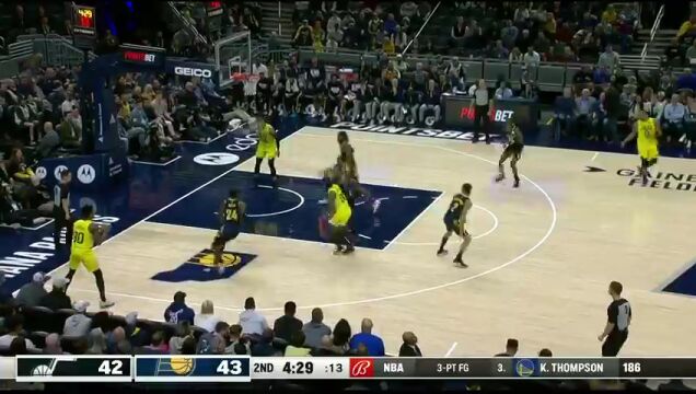 爵士vs步行者第2节中文解说回放