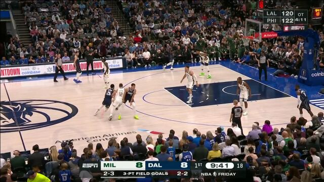 配合默契！丁威迪人缝击地妙传助攻鲍威尔打进还造加罚