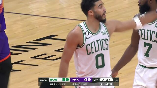 凯尔特人vs太阳第3节英文原声回放