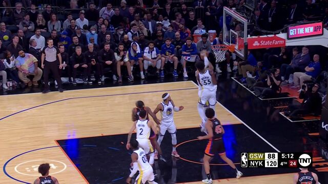NBA常规赛：勇士vs尼克斯中文解说全场回放