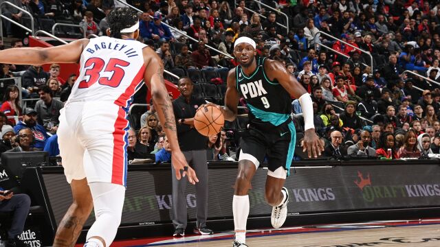 格兰特vs活塞集锦 全场砍下26+6高效命中四记三分