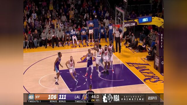 回顾尼克斯vs湖人对战记录 湖人意图拿下连胜