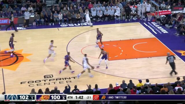 关键球杀人诛心 库兹马底角三分命中扩大分差