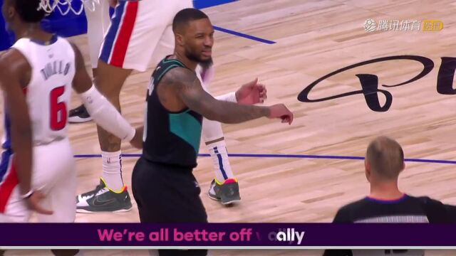 NBA常规赛：开拓者vs活塞中文解说全场回放