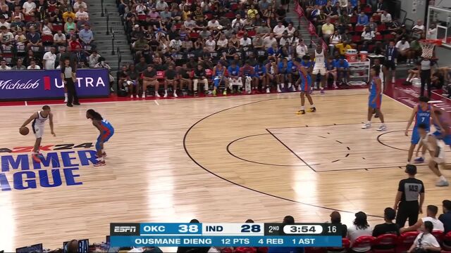 以赛亚王vs雷霆集锦 华裔后卫砍下17+4贡献亮眼发挥