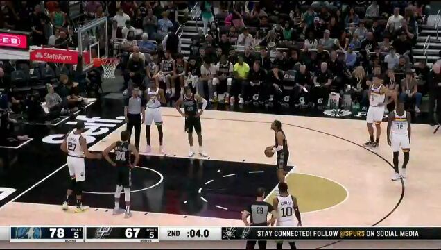 NBA常规赛：森林狼vs马刺 中文解说全场回放