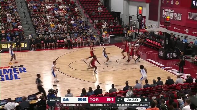 勇士vs猛龙第4节英文原声回放