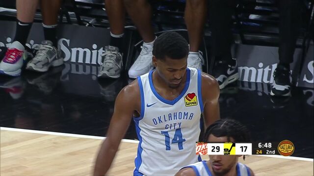 NBA夏季联赛：雷霆vs爵士第2节英文原声回放