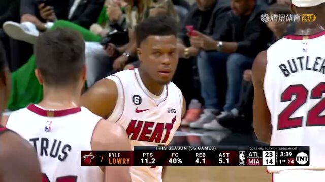 NBA附加赛：老鹰vs热火第1节中文解说回放