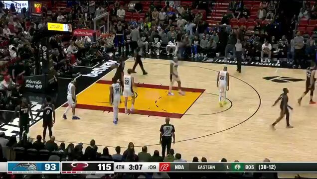 NBA常规赛：魔术vs热火第4节中文解说回放