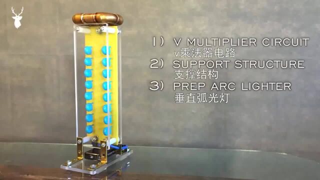 可以用U充电的桌面闪电塔,有特斯拉线圈的效果