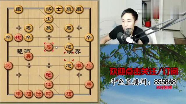 韩佐象棋:对方以为弃马可以吃炮,没想到韩佐还有这一招!